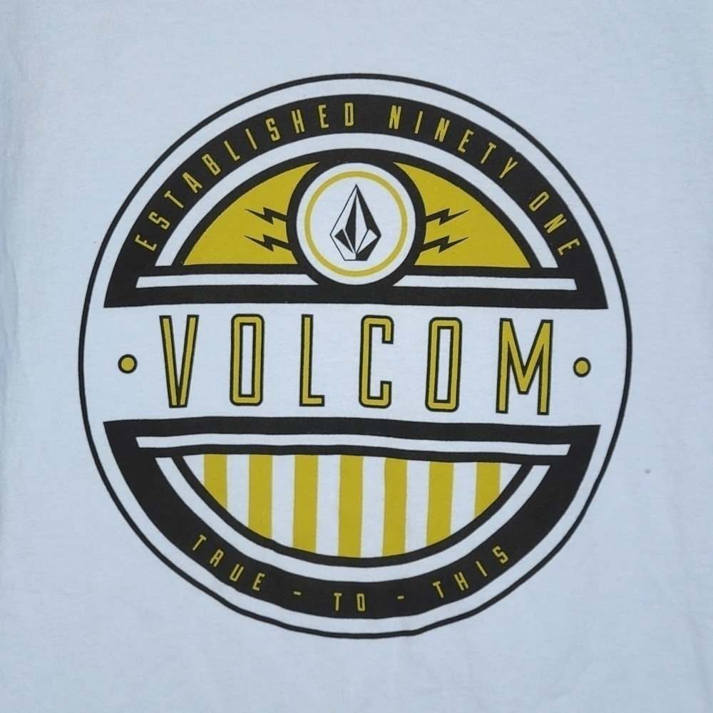 Vintage Y2K Volcom Graphic T-Shirt in Blue Size Large - Picture 3 of 4